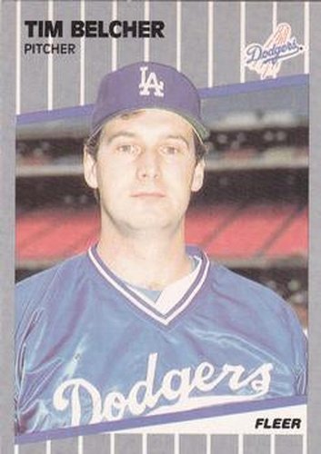 #54 Tim Belcher - Los Angeles Dodgers - 1989 Fleer Baseball