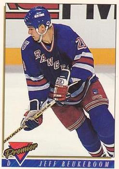 #54 Jeff Beukeboom - New York Rangers - 1993-94 Topps Premier Hockey