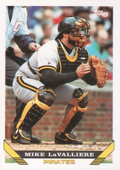 #54 Mike LaValliere - Pittsburgh Pirates - 1993 Topps Baseball