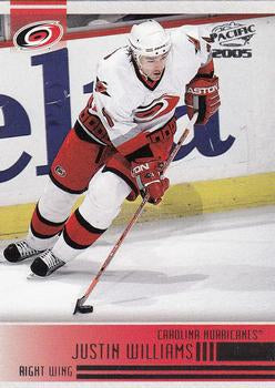 #54 Justin Williams - Carolina Hurricanes - 2004-05 Pacific Hockey