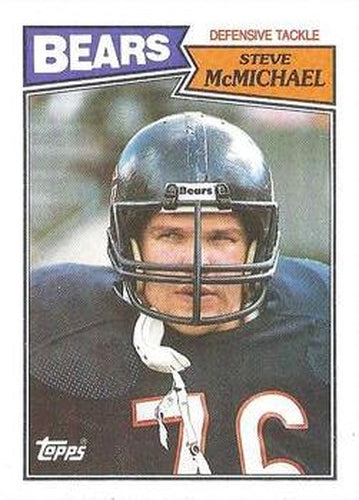 #54 Steve McMichael - Chicago Bears - 1987 Topps Football