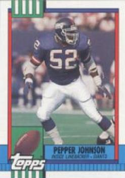 #54 Pepper Johnson - New York Giants - 1990 Topps Football