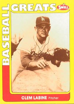 #54 Clem Labine - Brooklyn Dodgers - 1991 Swell Baseball Greats