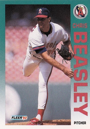 #54 Chris Beasley - California Angels - 1992 Fleer Baseball