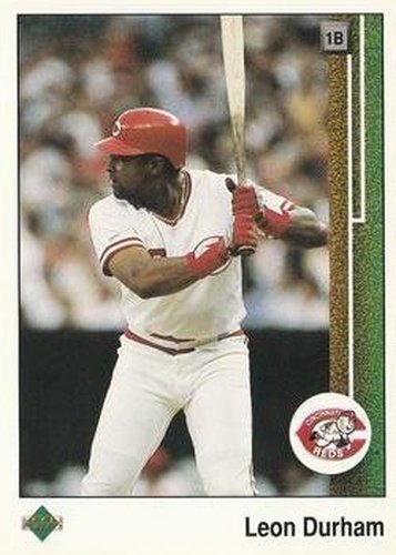 #354 Leon Durham - Cincinnati Reds - 1989 Upper Deck Baseball