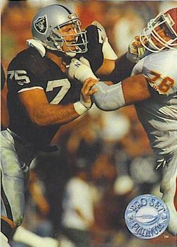 #54 Howie Long - Los Angeles Raiders - 1991 Pro Set Platinum Football