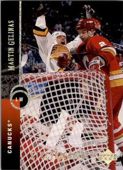 #54 Martin Gelinas - Vancouver Canucks - 1994-95 Upper Deck Hockey - Electric Ice