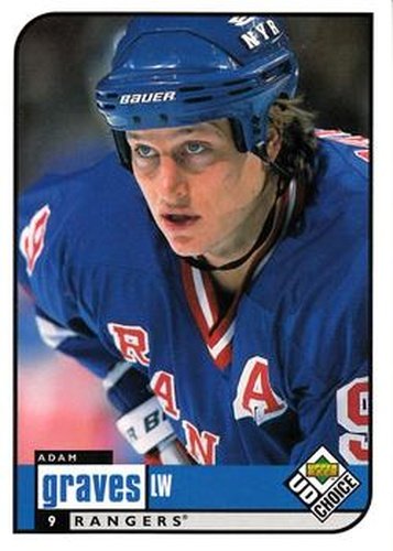 #134 Adam Graves - New York Rangers - 1998-99 UD Choice Hockey