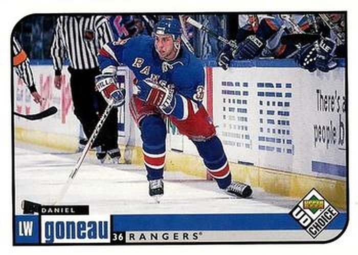 #137 Daniel Goneau - New York Rangers - 1998-99 UD Choice Hockey