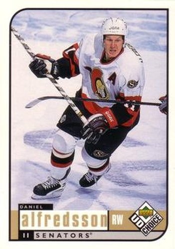 #144 Daniel Alfredsson - Ottawa Senators - 1998-99 UD Choice Hockey