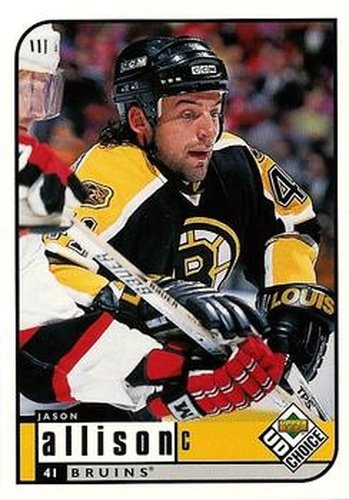 #14 Jason Allison - Boston Bruins - 1998-99 UD Choice Hockey
