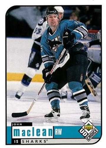 #176 John MacLean - San Jose Sharks - 1998-99 UD Choice Hockey
