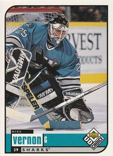 #177 Mike Vernon - San Jose Sharks - 1998-99 UD Choice Hockey