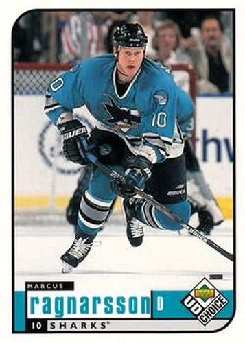 #178 Marcus Ragnarsson - San Jose Sharks - 1998-99 UD Choice Hockey