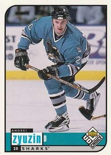 #179 Andrei Zyuzin - San Jose Sharks - 1998-99 UD Choice Hockey