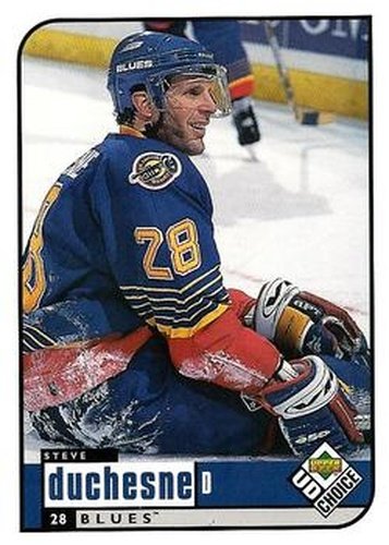 #182 Steve Duchesne - St. Louis Blues - 1998-99 UD Choice Hockey
