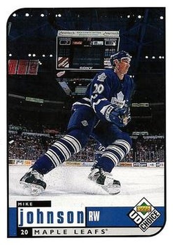 #199 Mike Johnson - Toronto Maple Leafs - 1998-99 UD Choice Hockey