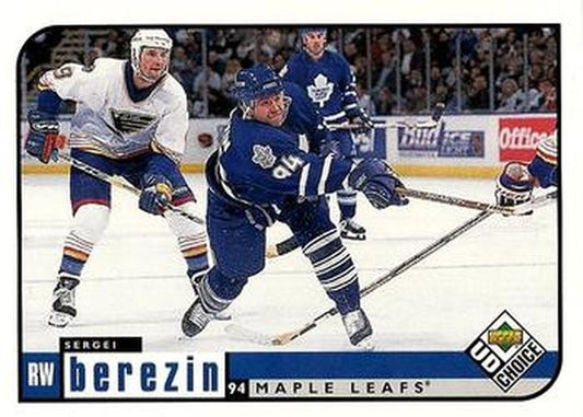 #201 Sergei Berezin - Toronto Maple Leafs - 1998-99 UD Choice Hockey