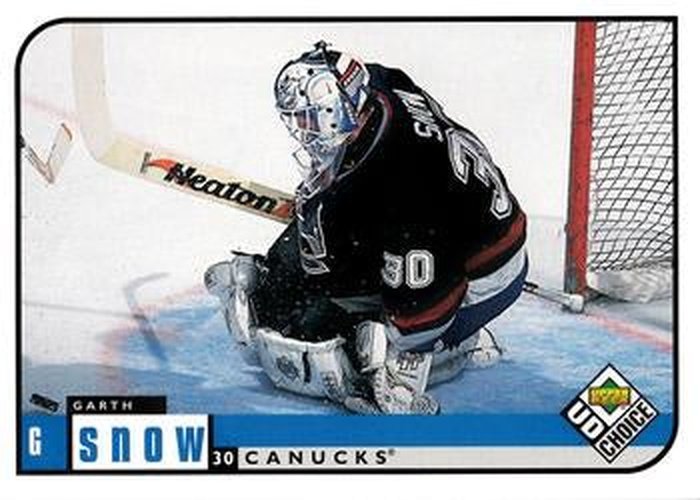 #207 Garth Snow - Vancouver Canucks - 1998-99 UD Choice Hockey