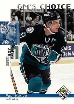 #224 Paul Kariya - Anaheim Mighty Ducks - 1998-99 UD Choice Hockey