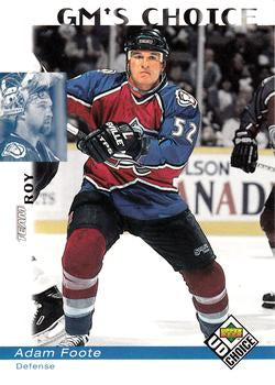 #228 Adam Foote - Colorado Avalanche - 1998-99 UD Choice Hockey