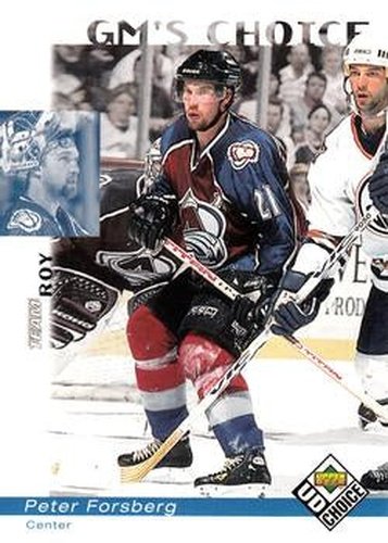 #229 Peter Forsberg - Colorado Avalanche - 1998-99 UD Choice Hockey