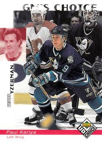 #240 Paul Kariya - Anaheim Mighty Ducks - 1998-99 UD Choice Hockey