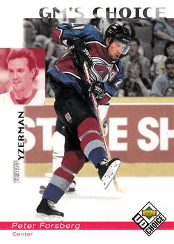 #241 Peter Forsberg - Colorado Avalanche - 1998-99 UD Choice Hockey