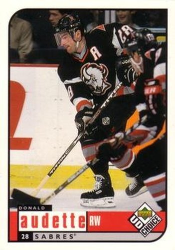 #28 Donald Audette - Buffalo Sabres - 1998-99 UD Choice Hockey