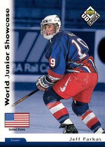 #306 Jeff Farkas - USA - 1998-99 UD Choice Hockey