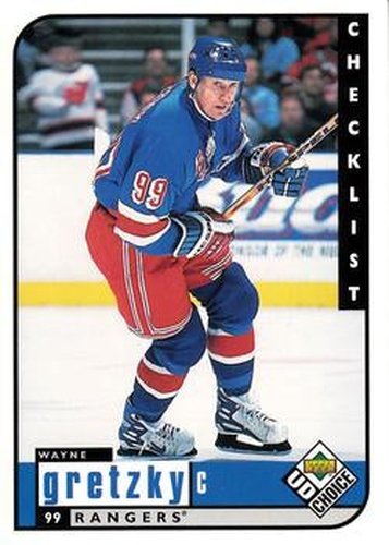 #308 Wayne Gretzky - New York Rangers - 1998-99 UD Choice Hockey