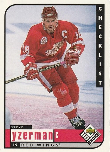 #310 Steve Yzerman - Detroit Red Wings - 1998-99 UD Choice Hockey