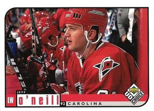 #37 Jeff O'Neill - Carolina Hurricanes - 1998-99 UD Choice Hockey