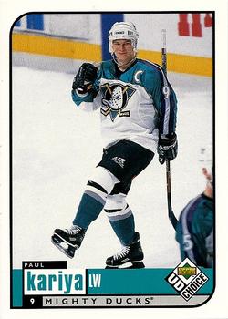 #4 Paul Kariya - Anaheim Mighty Ducks - 1998-99 UD Choice Hockey