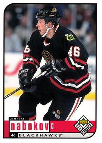 #50 Dmitri Nabokov - Chicago Blackhawks - 1998-99 UD Choice Hockey