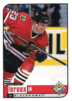 #52 Jean-Yves Leroux - Chicago Blackhawks - 1998-99 UD Choice Hockey