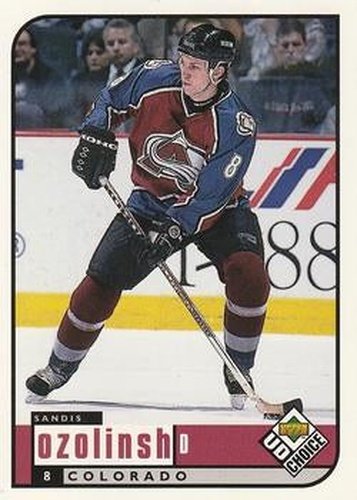 #60 Sandis Ozolinsh - Colorado Avalanche - 1998-99 UD Choice Hockey