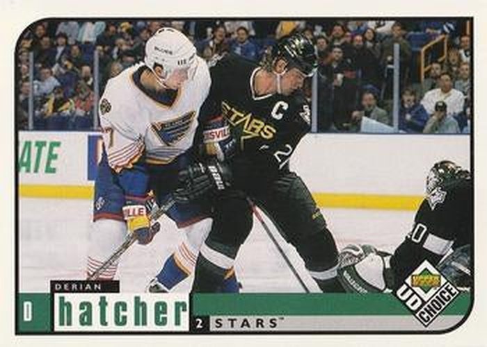 #65 Derian Hatcher - Dallas Stars - 1998-99 UD Choice Hockey