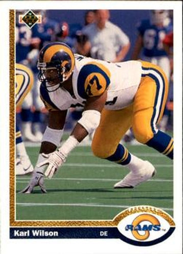 #550 Karl Wilson - Los Angeles Rams - 1991 Upper Deck Football