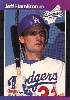 #550 Jeff Hamilton - Los Angeles Dodgers - 1989 Donruss Baseball