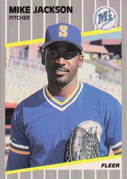 #550 Mike Jackson - Seattle Mariners - 1989 Fleer Baseball