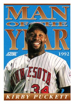 #550 Kirby Puckett - Minnesota Twins - 1993 Score Baseball