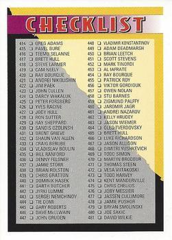 #550 Checklist: 415-550 - 1994-95 Topps Premier Hockey