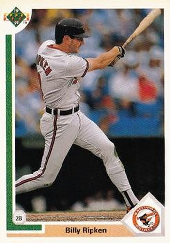 #550 Billy Ripken - Baltimore Orioles - 1991 Upper Deck Baseball