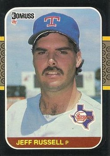 #550 Jeff Russell - Texas Rangers - 1987 Donruss Baseball