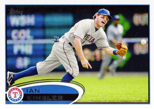 #550 Ian Kinsler - Texas Rangers - 2012 Topps Baseball