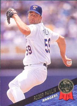 #550 Roger Pavlik - Texas Rangers - 1993 Leaf Baseball