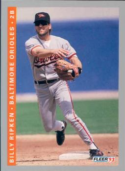 #550 Billy Ripken - Baltimore Orioles - 1993 Fleer Baseball