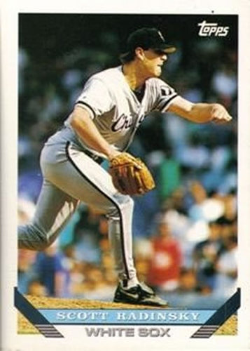 #550 Scott Radinsky - Chicago White Sox - 1993 Topps Baseball