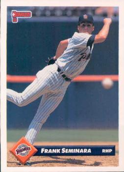 #550 Frank Seminara - San Diego Padres - 1993 Donruss Baseball